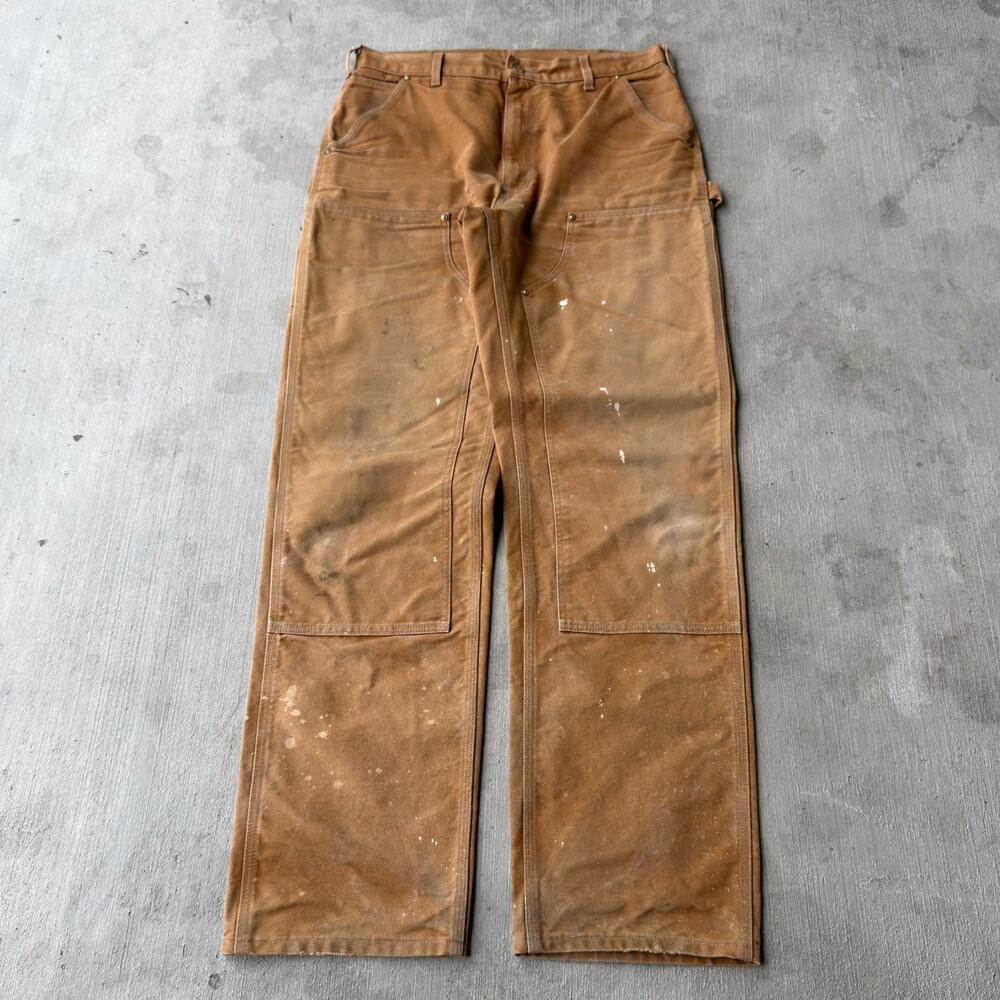 Carhartt brown double knee work wear carpenter pants